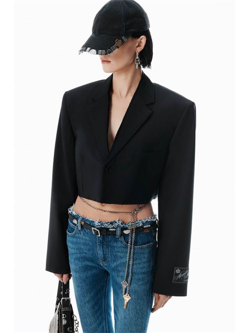 Crop jacket with logo ALEXANDER WANG | 1WC3252680001